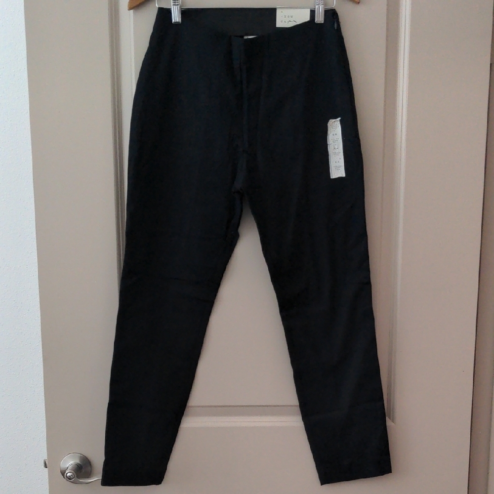 A New Day Black Skinny Pants with Smooth Matte Finish